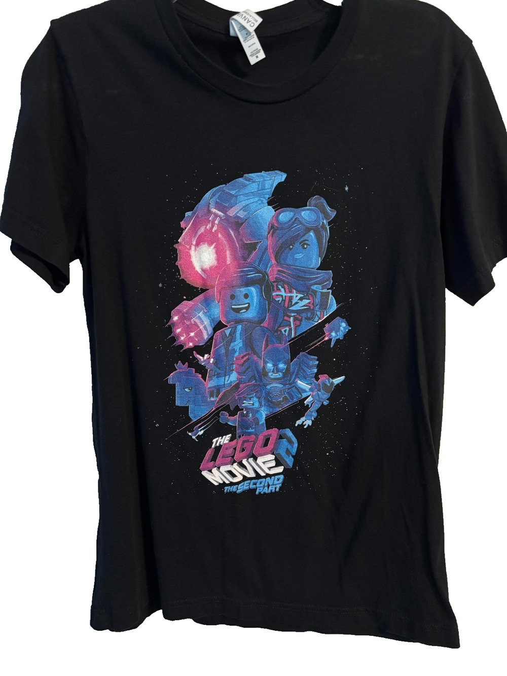 The Lego Movie 2 The Second Part Graphic Promo T-Shirt Black Bella Canvas M